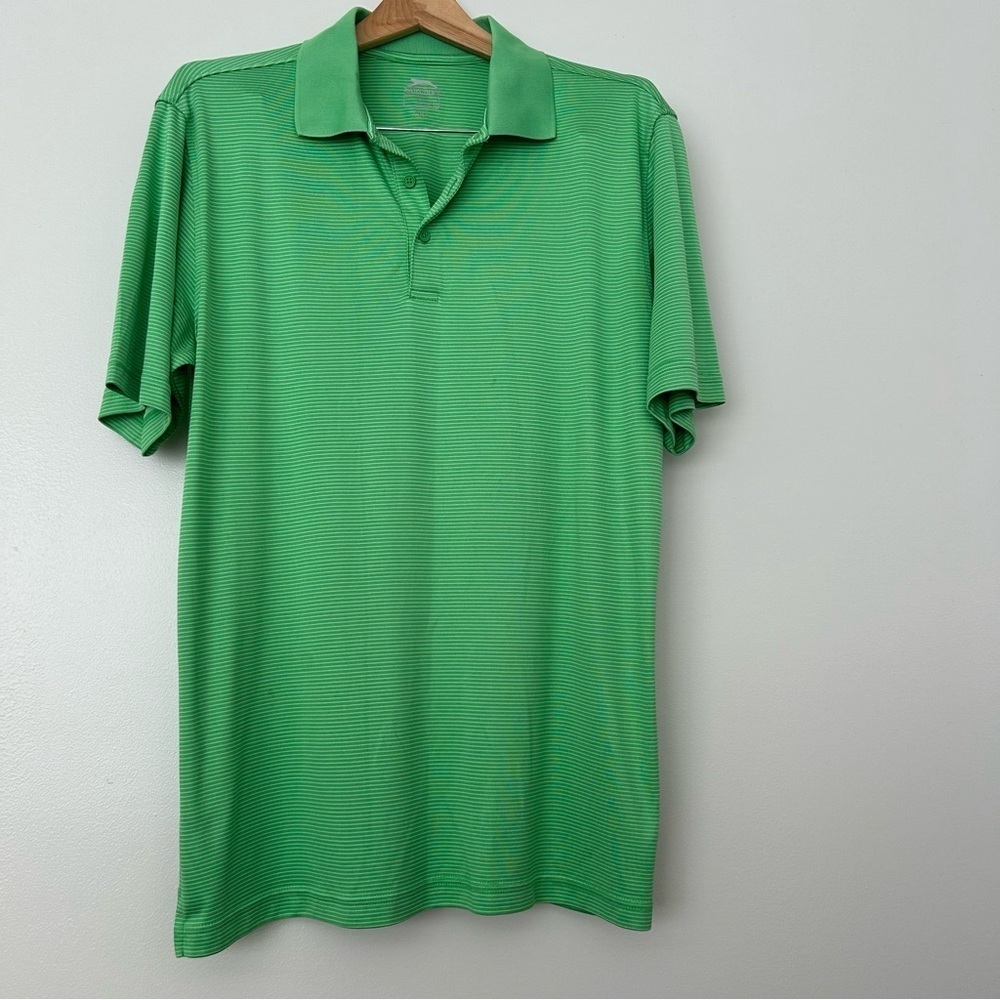 Slazenger men’s striped golf polo L